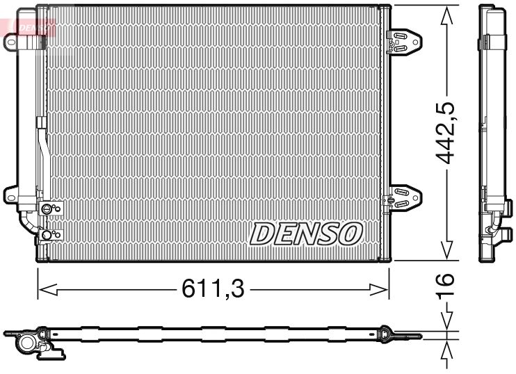 Obrázok Kondenzátor klimatizácie DENSO  DCN32013