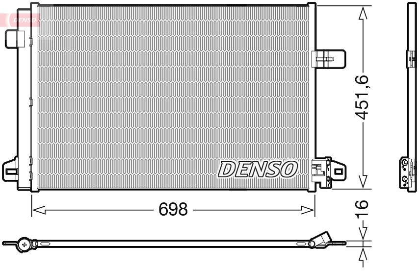 Obrázok Kondenzátor klimatizácie DENSO  DCN32028