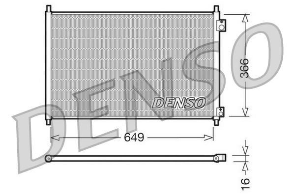 Obrázok Kondenzátor klimatizácie DENSO  DCN40006