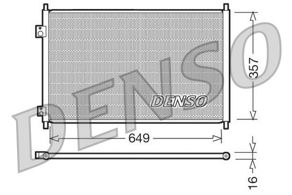 Obrázok Kondenzátor klimatizácie DENSO  DCN40008