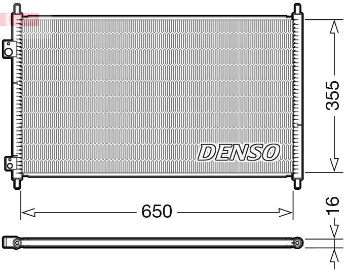Obrázok Kondenzátor klimatizácie DENSO  DCN40018