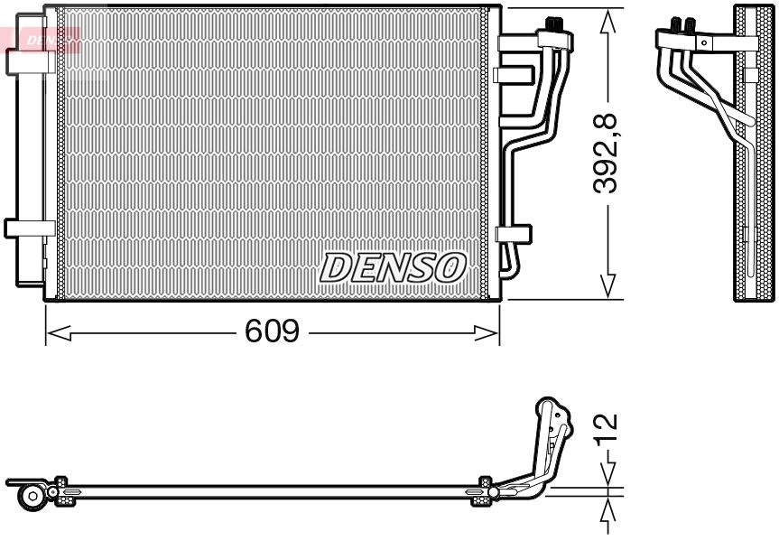 Obrázok Kondenzátor klimatizácie DENSO  DCN41013