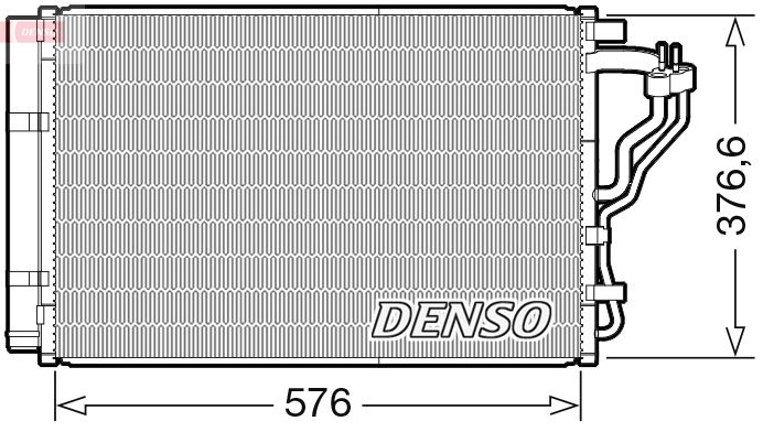 Obrázok Kondenzátor klimatizácie DENSO  DCN43008