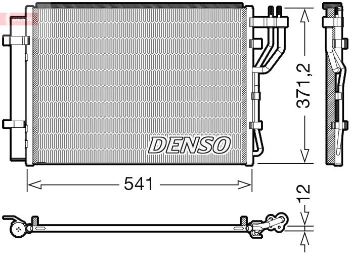Obrázok Kondenzátor klimatizácie DENSO  DCN43010