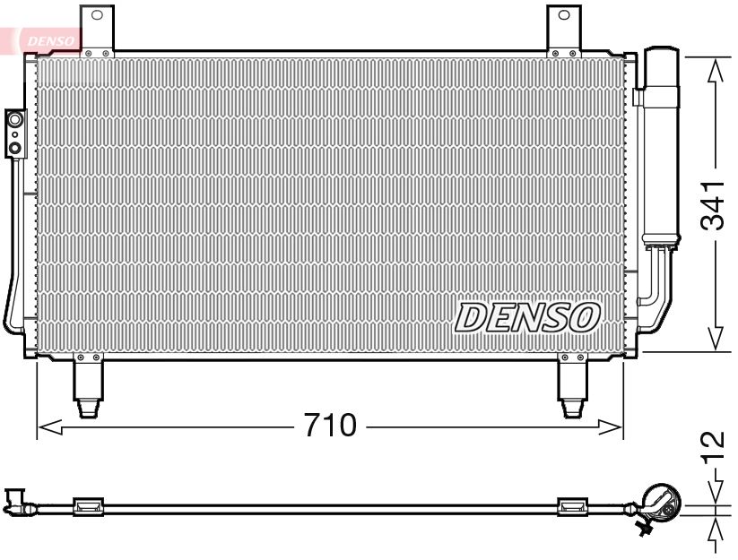Obrázok Kondenzátor klimatizácie DENSO  DCN45006