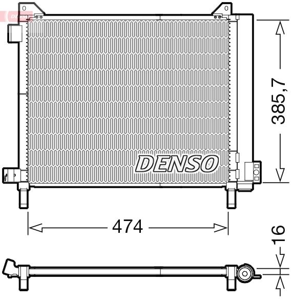 Obrázok Kondenzátor klimatizácie DENSO  DCN46030