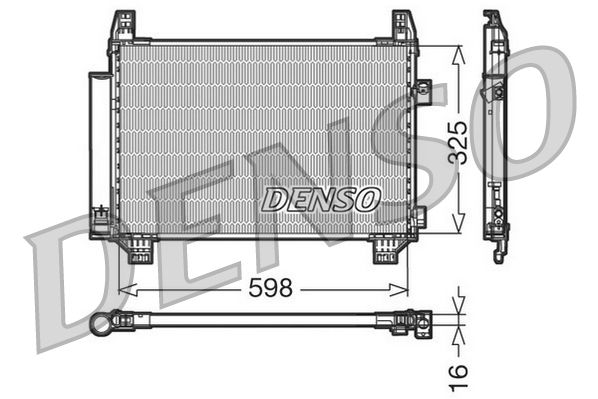 Obrázok Kondenzátor klimatizácie DENSO  DCN50007