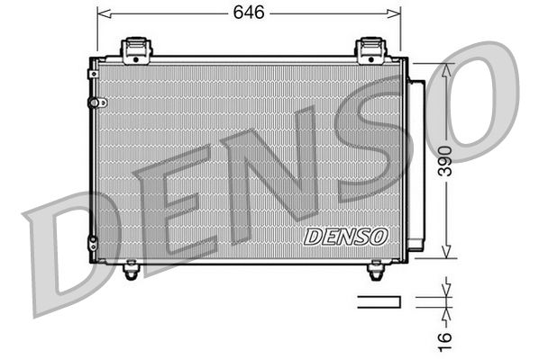 Obrázok Kondenzátor klimatizácie DENSO  DCN50024