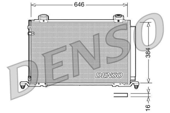 Obrázok Kondenzátor klimatizácie DENSO  DCN50026