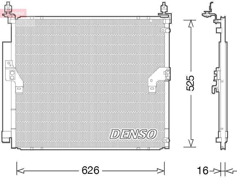 Obrázok Kondenzátor klimatizácie DENSO  DCN50034