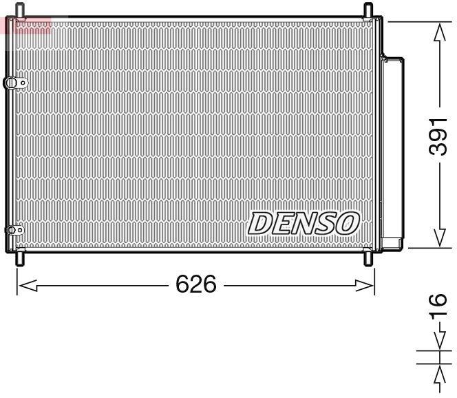 Obrázok Kondenzátor klimatizácie DENSO  DCN50041
