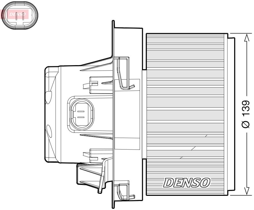 Obrázok Vnútorný ventilátor DENSO  DEA21012