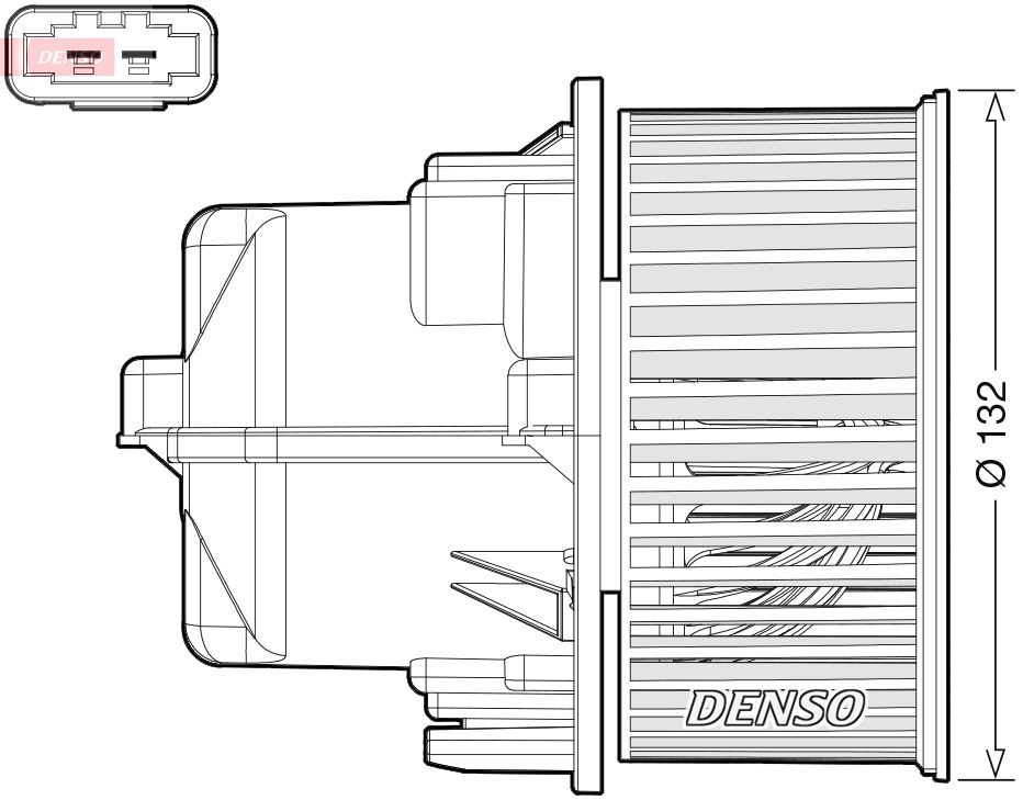 Obrázok Vnútorný ventilátor DENSO  DEA33002