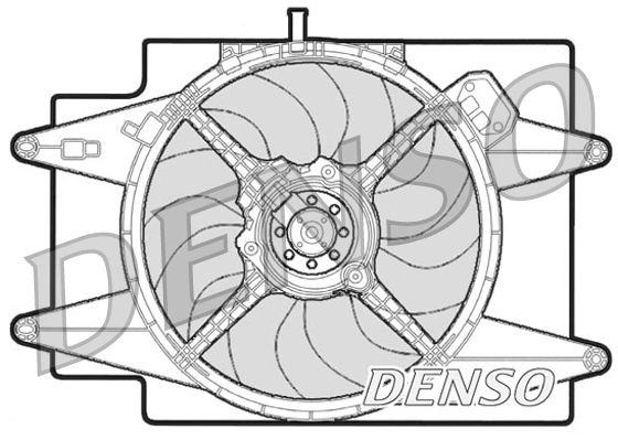 Obrázok Ventilátor chladenia motora DENSO  DER01002