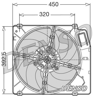 Obrázok Ventilátor chladenia motora DENSO  DER09028