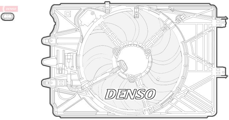 Obrázok Ventilátor chladenia motora DENSO  DER09069