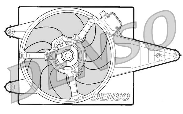 Obrázok Ventilátor chladenia motora DENSO  DER13204