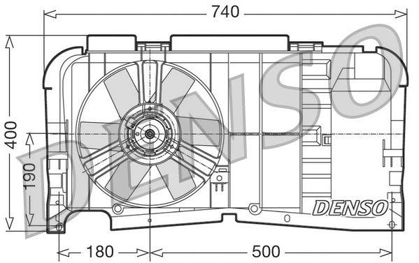 Obrázok Ventilátor chladenia motora DENSO  DER21001