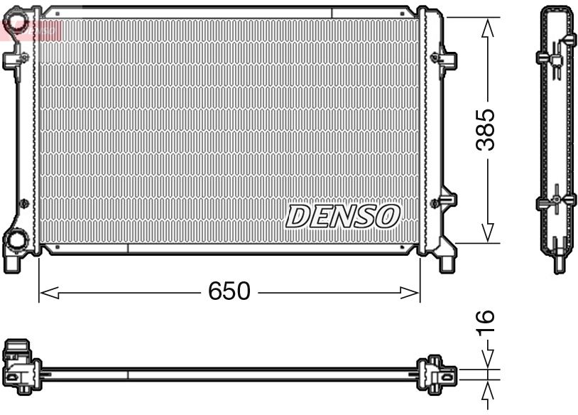 Obrázok Chladič motora DENSO  DRM02014