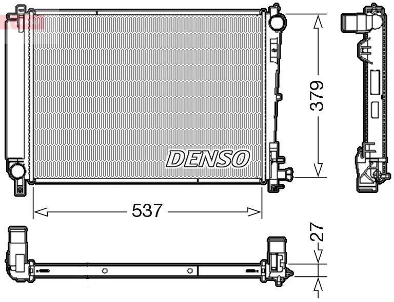 Obrázok Chladič motora DENSO  DRM06003