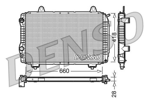 Obrázok Chladič motora DENSO  DRM09071