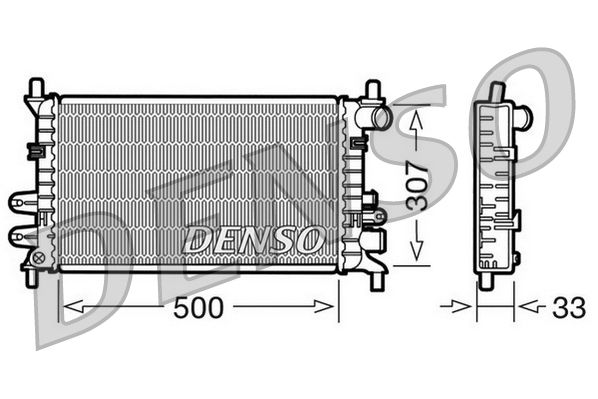 Obrázok Chladič motora DENSO  DRM10027