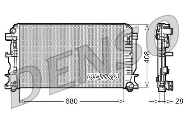 Obrázok Chladič motora DENSO  DRM17009