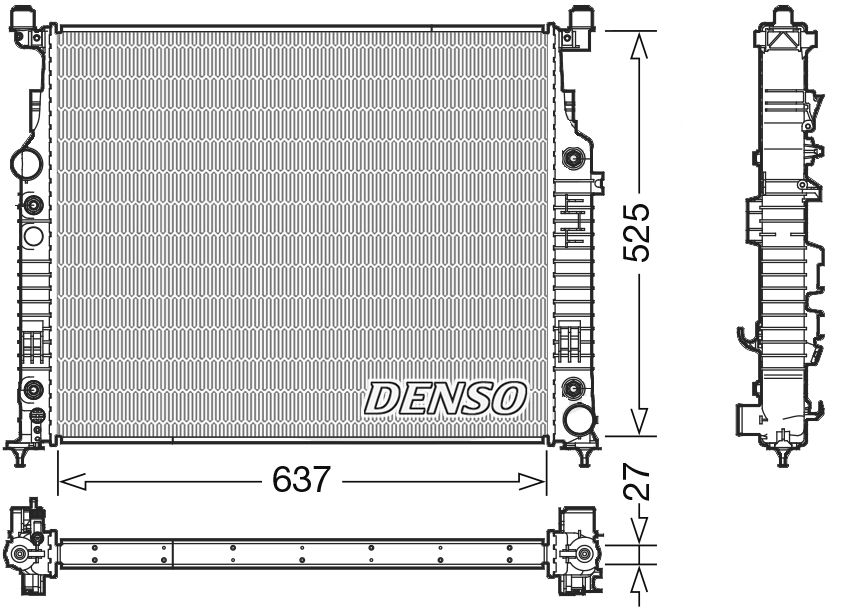 Obrázok Chladič motora DENSO  DRM17056