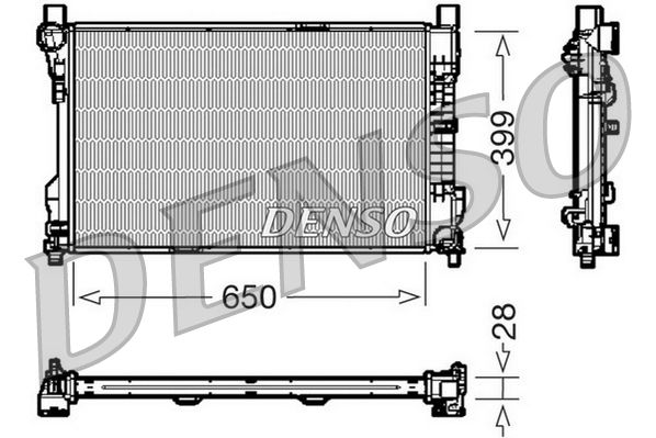 Obrázok Chladič motora DENSO  DRM17080