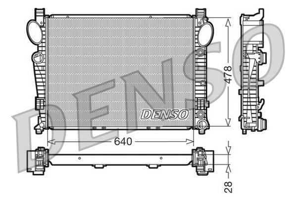 Obrázok Chladič motora DENSO  DRM17093