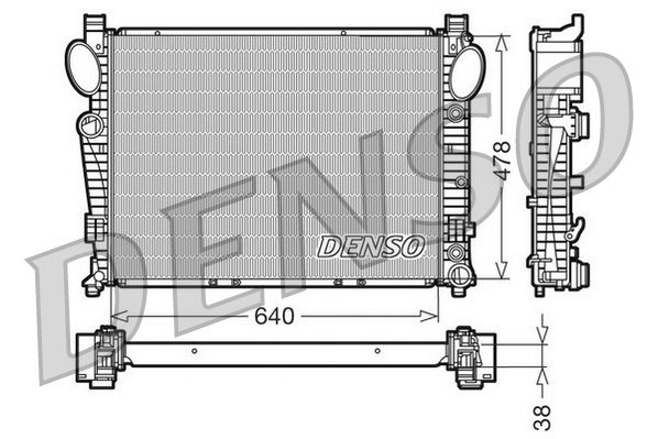 Obrázok Chladič motora DENSO  DRM17094