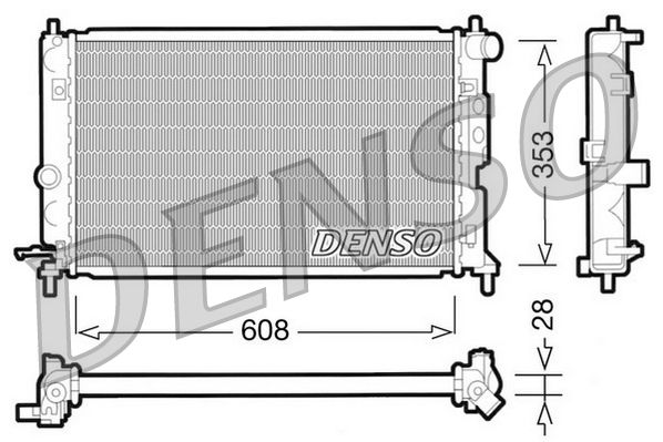 Obrázok Chladič motora DENSO  DRM20027