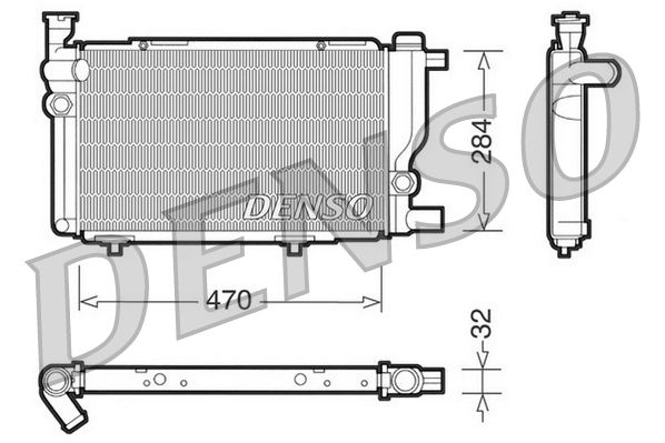 Obrázok Chladič motora DENSO  DRM21013