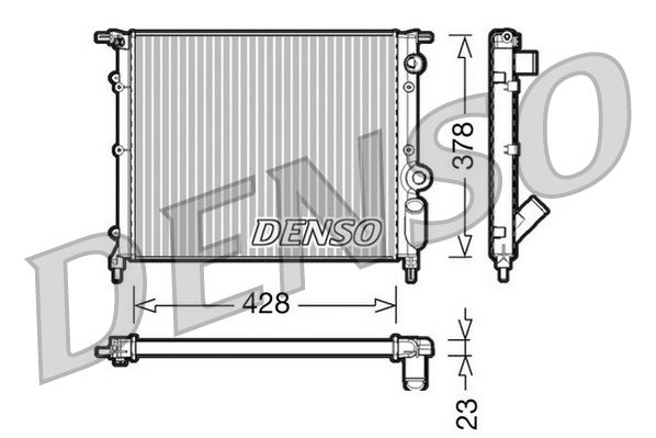 Obrázok Chladič motora DENSO  DRM23004