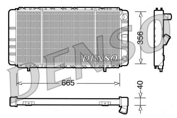 Obrázok Chladič motora DENSO  DRM23021