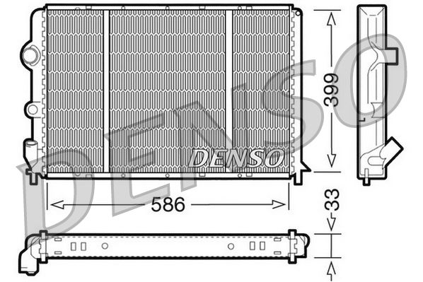 Obrázok Chladič motora DENSO  DRM23050