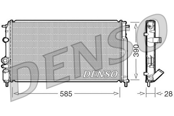 Obrázok Chladič motora DENSO  DRM23052