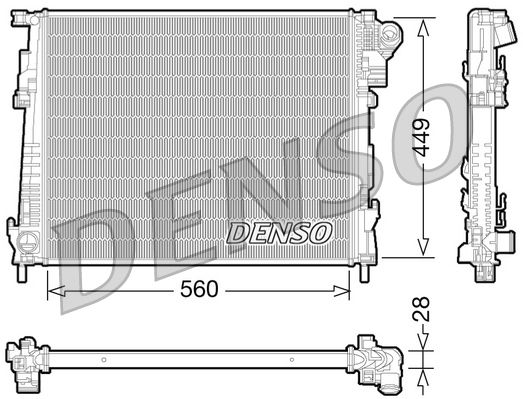 Obrázok Chladič motora DENSO  DRM23094