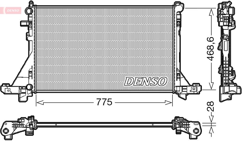 Obrázok Chladič motora DENSO  DRM23112