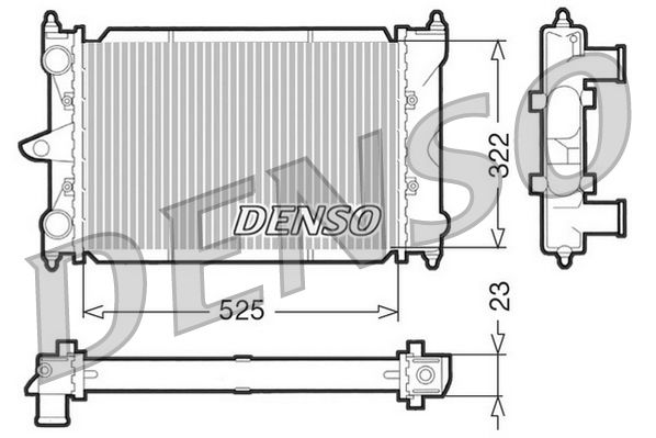 Obrázok Chladič motora DENSO  DRM32034