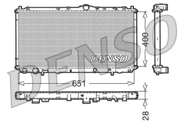 Obrázok Chladič motora DENSO  DRM33060