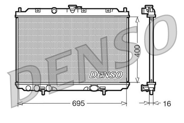 Obrázok Chladič motora DENSO  DRM46013
