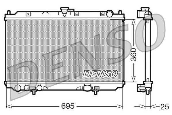 Obrázok Chladič motora DENSO  DRM46014