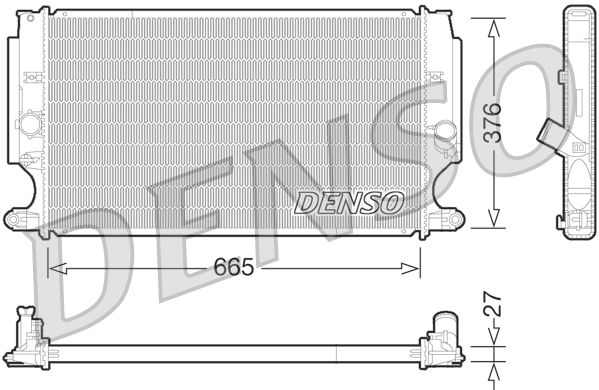 Obrázok Chladič motora DENSO  DRM50072