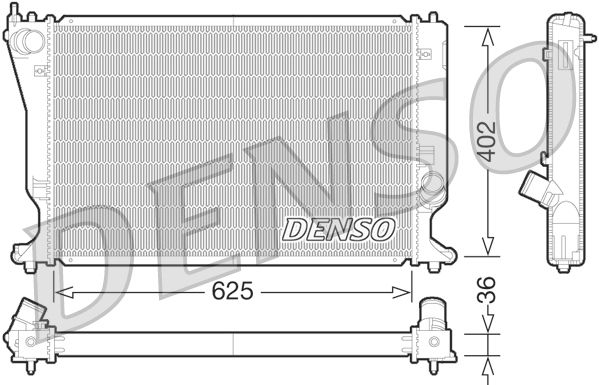 Obrázok Chladič motora DENSO  DRM50073