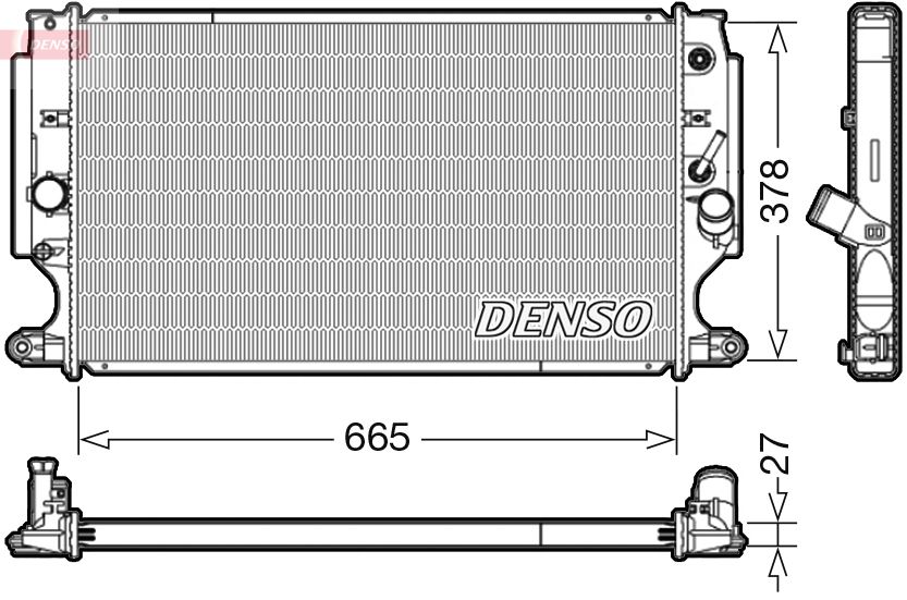 Obrázok Chladič motora DENSO  DRM50088