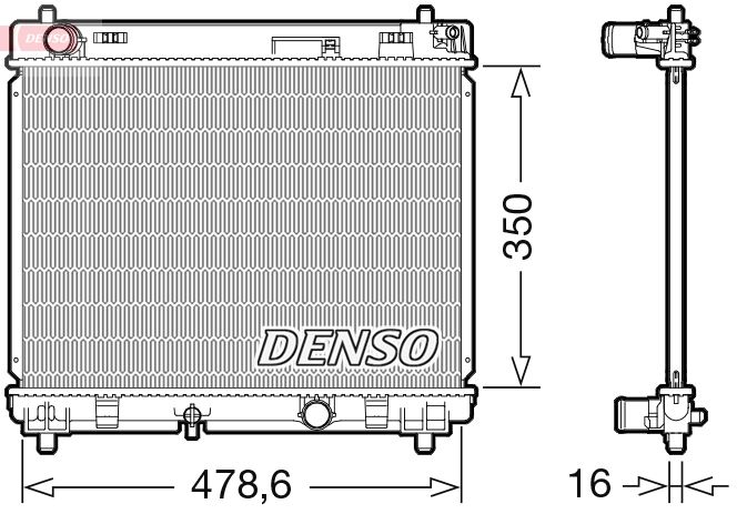 Obrázok Chladič motora DENSO  DRM50104
