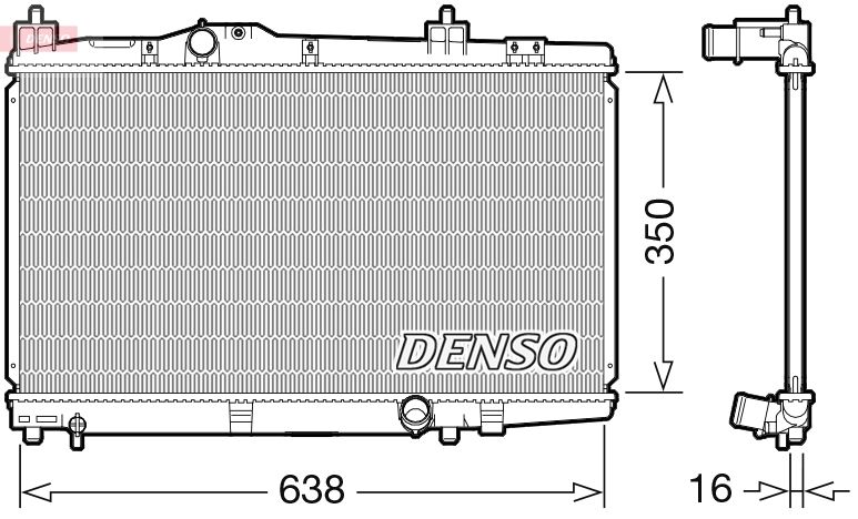 Obrázok Chladič motora DENSO  DRM50105