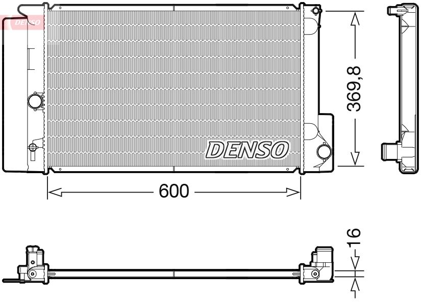 Obrázok Chladič motora DENSO  DRM50126