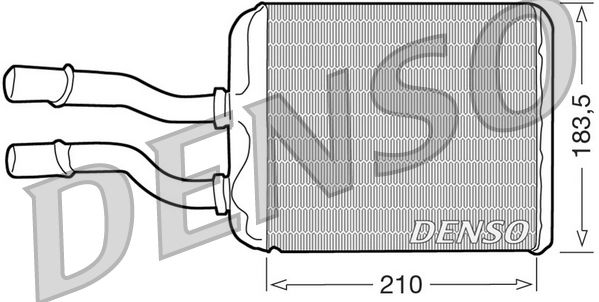 Obrázok Výmenník tepla vnútorného kúrenia DENSO  DRR01011